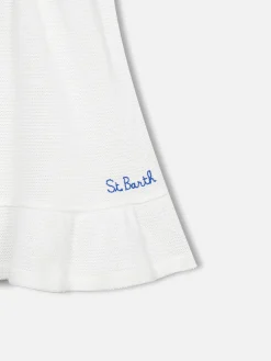 Abito da bambina all'uncinetto bianco