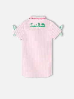 Abito da bambina chemisier a righe