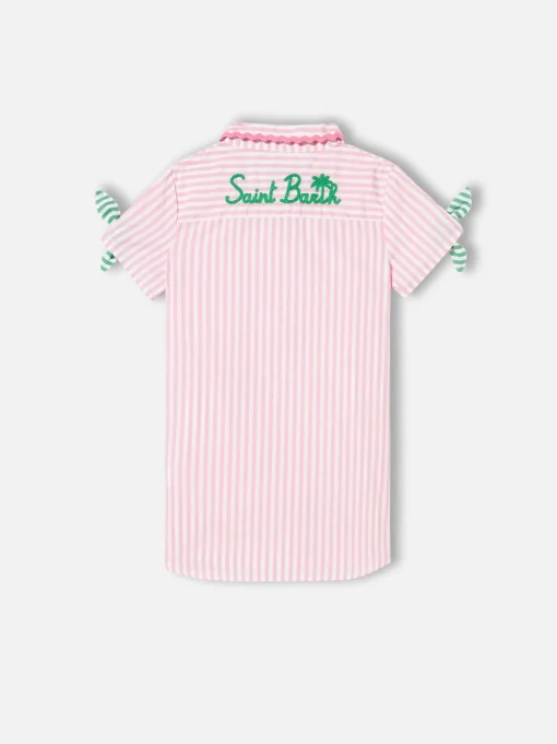 Abito da bambina chemisier a righe
