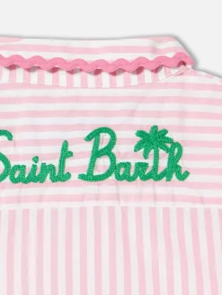 Abito da bambina chemisier a righe