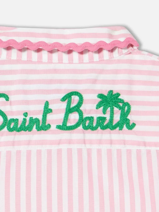 Abito da bambina chemisier a righe