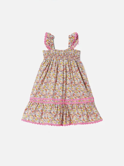 Abito da bambina con stampa fiori Liberty | EDIZIONE SPECIALE LIBERTY