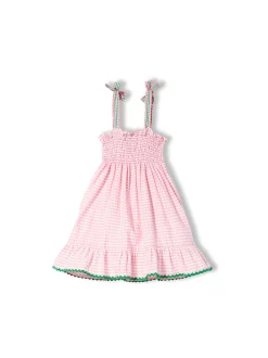 Abito da bambina con stampa vichy