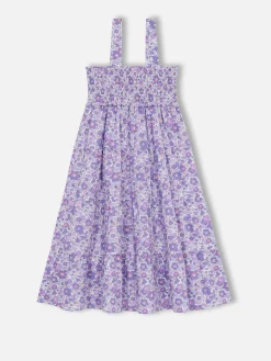 Abito da bambina in cotone Jemine Jr con stampa Betsy | REALIZZATO CON TESSUTO LIBERTY