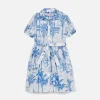 Abito da bambina in cotone Anastasie Jr con stampa toile de jouy