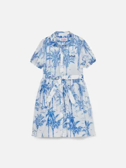 Abito da bambina in cotone Anastasie Jr con stampa toile de jouy