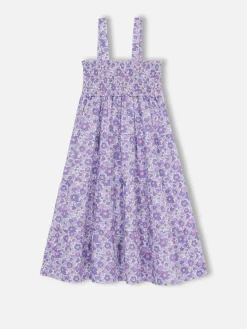 Abito da bambina in cotone Jemine Jr con stampa Betsy | REALIZZATO CON TESSUTO LIBERTY