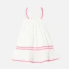 Abito da bambina in sangallo bianco