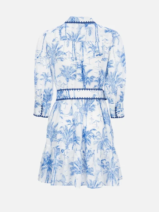 Abito da donna in lino Toile de Jouy Daisy