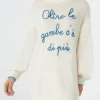 Abito da donna in maglia morbidissima con ricamo Oltre le gambe c'è di più | EDIZIONE SPECIALE DI NIKI DJ
