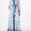 Abito lungo da donna Jensen con stampa paisley