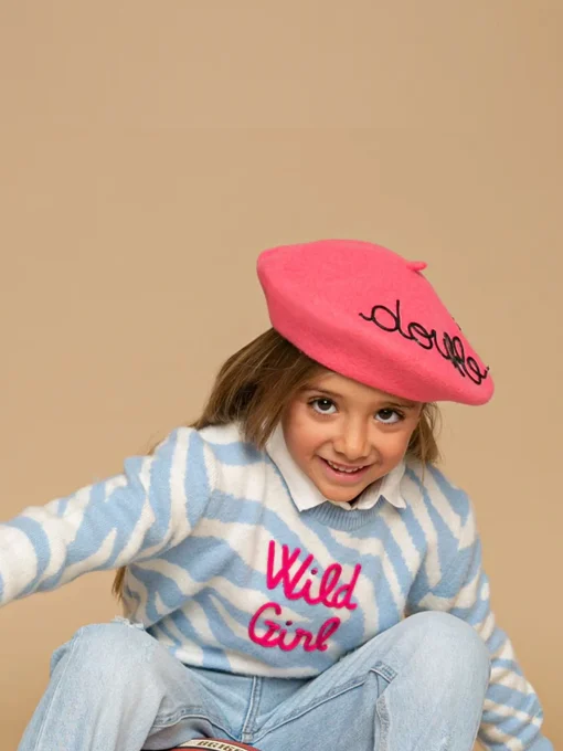 Basco da bambina con ricamo Double Trouble | Leontine Vintage Edizione Speciale
