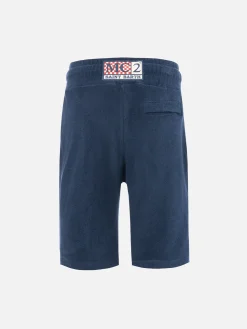 Bermuda bambino in spugna blu navy Randle Jr