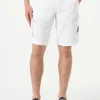 Bermuda cargo bianco con tasche