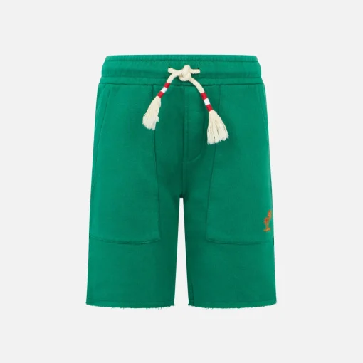 Bermuda da bambino in cotone verde