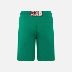 Bermuda da bambino in cotone verde
