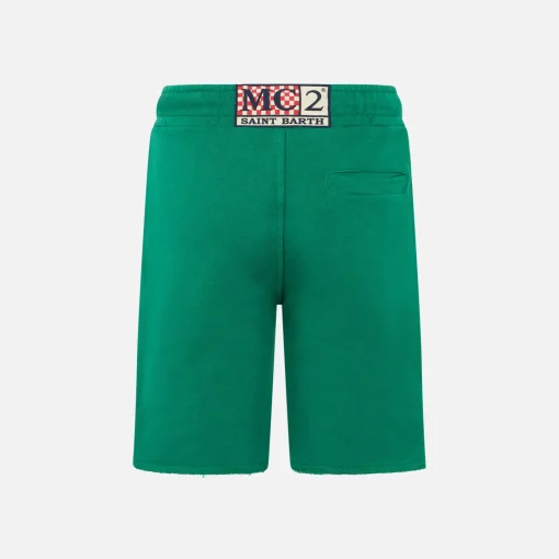 Bermuda da bambino in cotone verde