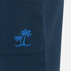 Bermuda da bambino in cotone blu navy