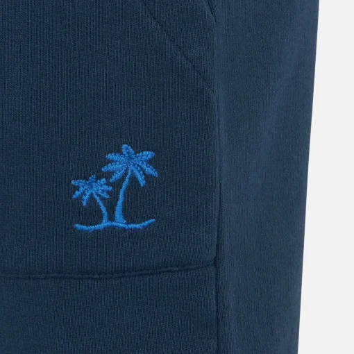 Bermuda da bambino in cotone blu navy