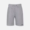 Bermuda da bambino in felpa di cotone grigio Randle Jr