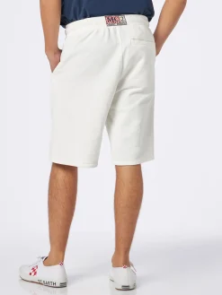 Bermuda da uomo in cotone bianco