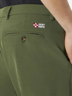 Bermuda da uomo verde militare