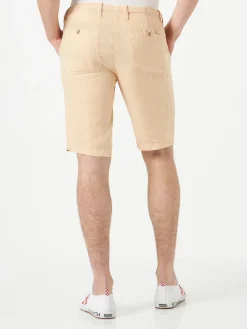 Bermuda di lino beige