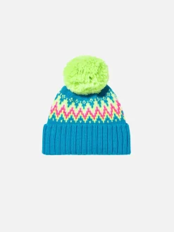 Berretto da bambina con pompon