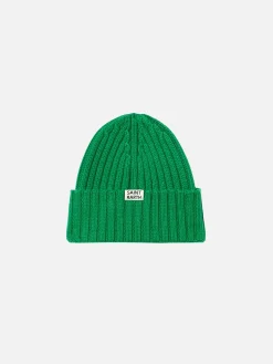 Berretto da bambino in maglia verde
