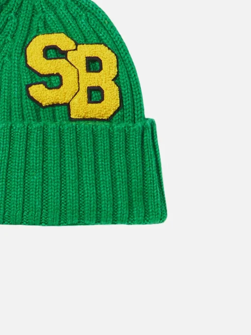 Berretto da bambino in maglia verde