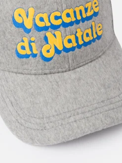 Berretto da baseball in lana grigia con stampa logo Vacanze di Natale | VACANZE DI NATALE EDIZIONE SPECIALE