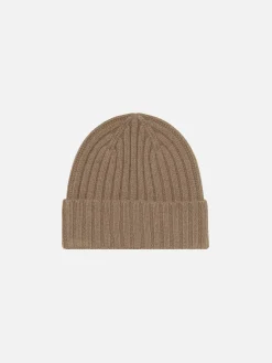 Berretto da uomo beige con ricamo St. Barth