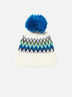 Berretto da uomo con jacquard islandese