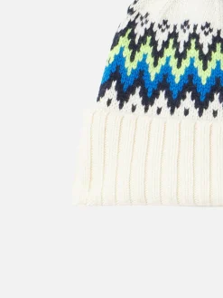 Berretto da uomo con jacquard islandese