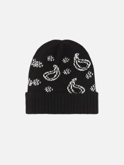 Berretto da uomo con stampa bandana