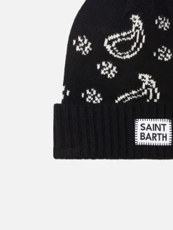 Berretto da uomo con stampa bandana