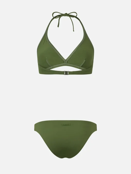 Bikini a bralette a triangolo verde militare da donna Gaia Maia