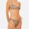 Bikini a bralette animalier