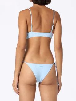 Bikini a bralette azzurro chiaro da donna Judy Naomi