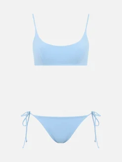 Bikini a bralette azzurro chiaro da donna Judy Naomi