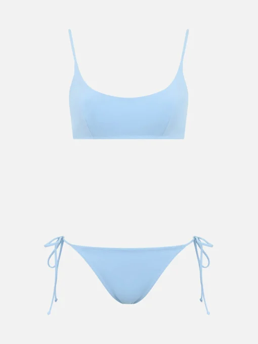 Bikini a bralette azzurro chiaro da donna Judy Naomi