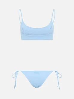 Bikini a bralette azzurro chiaro da donna Judy Naomi