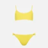 Bikini a bralette da bambina giallo pallido Jaiden