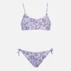 Bikini a bralette double face da bambina Jaiden | REALIZZATO CON TESSUTO LIBERTY