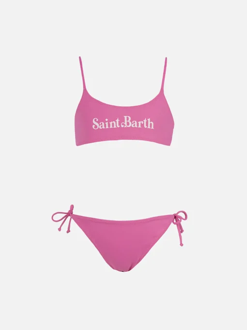 Bikini a bralette double face da bambina Jaiden