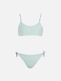 Bikini a bralette double face da bambina Jaiden | REALIZZATO CON TESSUTO LIBERTY