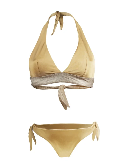Bikini a bralette oro