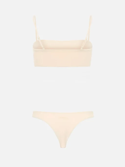 Bikini a fascia beige da donna Athena Naomi con strass