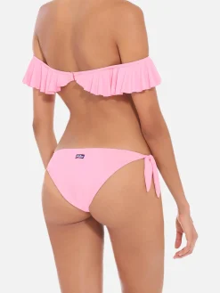 Bikini a fascia con volant