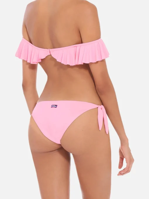 Bikini a fascia con volant